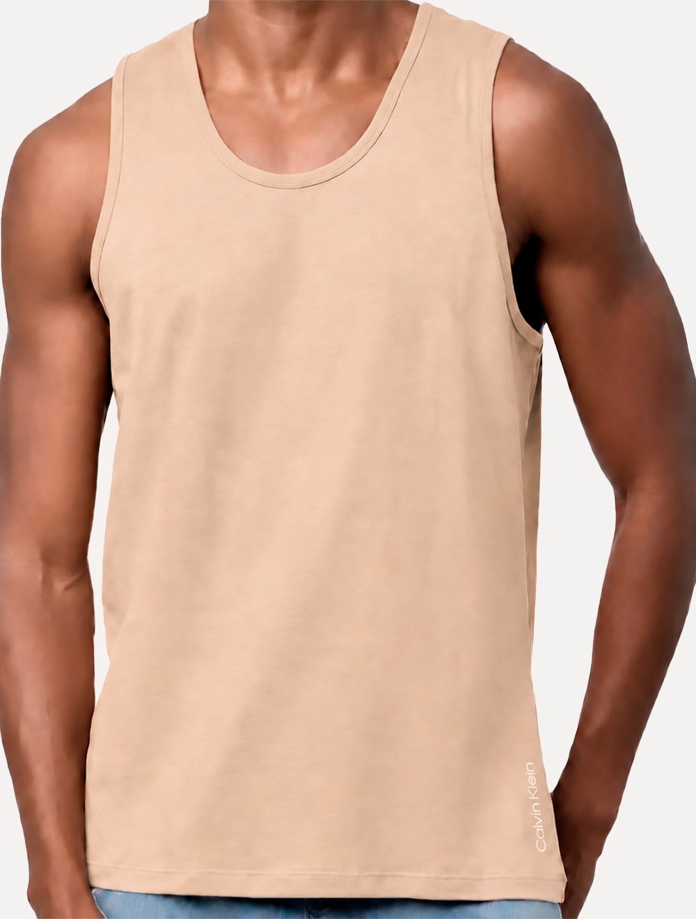 Regata Calvin Klein Swimwear Masculina Classic Cáqui Claro