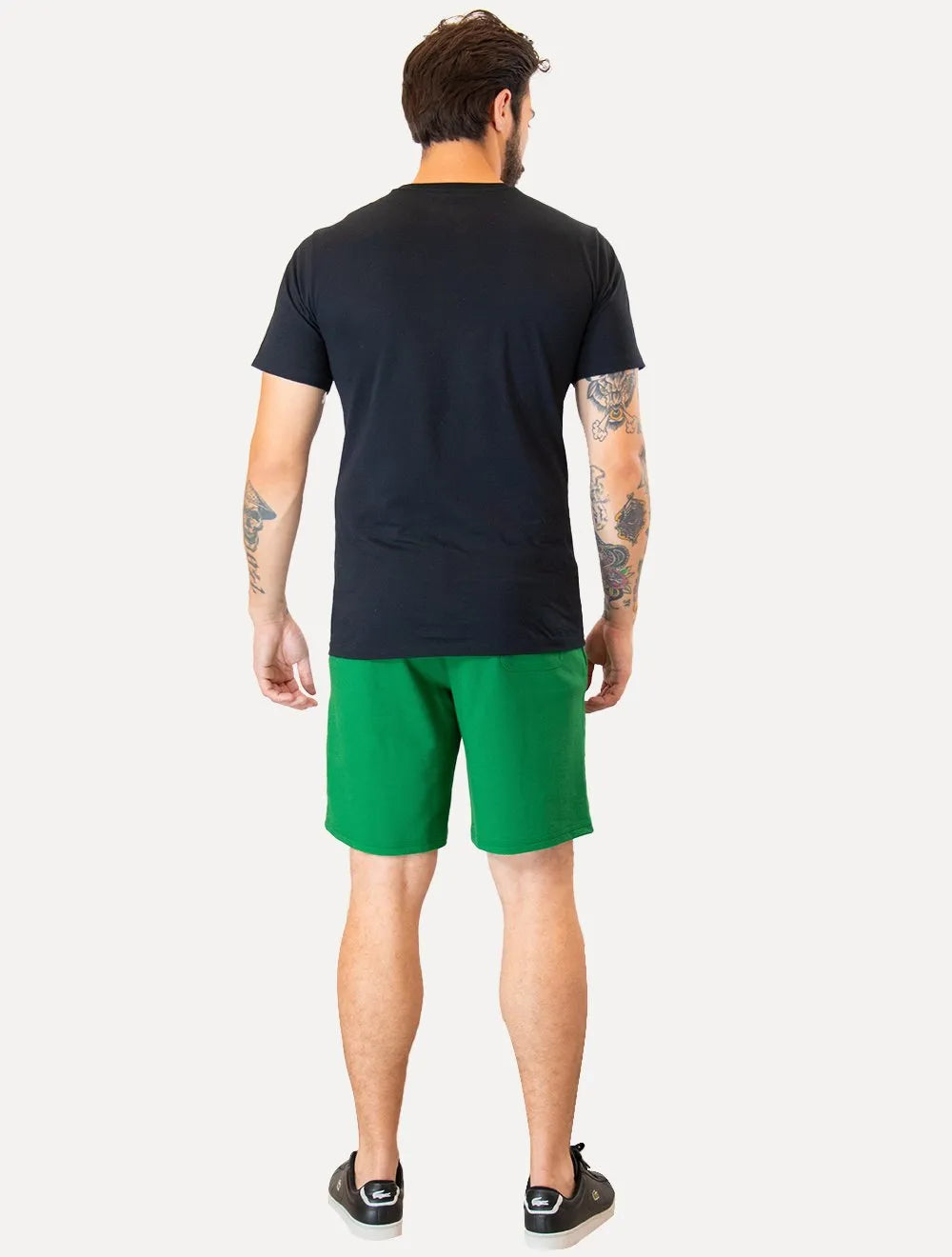 Bermuda Lacoste Moletom Masculina Logo Croco Verde
