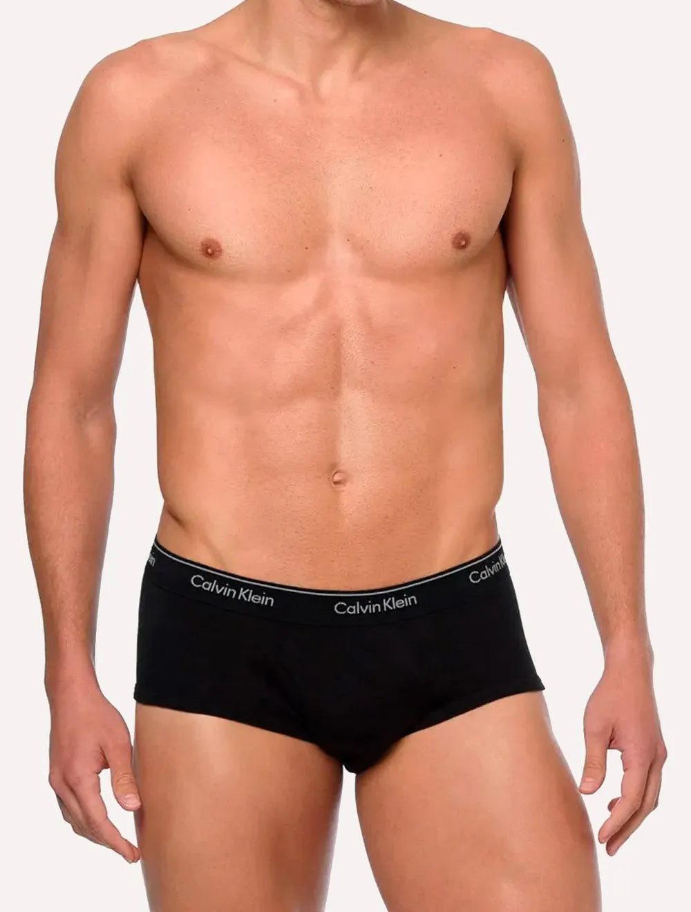 Cuecas Calvin Klein Underwear Brief Cotton Rib Preta Pack 3UN