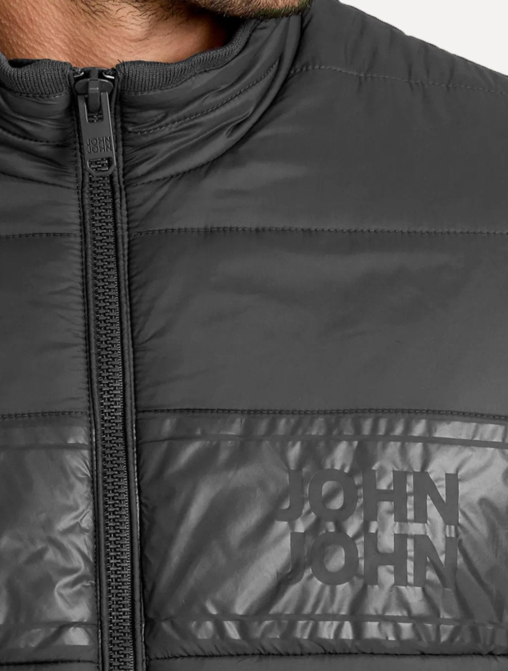 Jaqueta John John Masculina Nylon Sidney Cinza Escuro