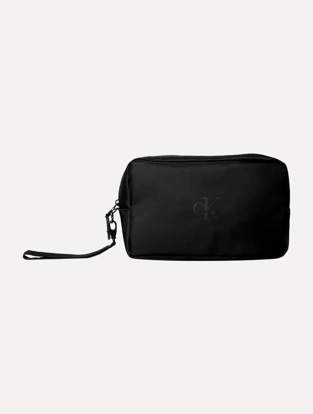 Necessaire Calvin Klein Jeans Nylon Dark CK Logo Preta