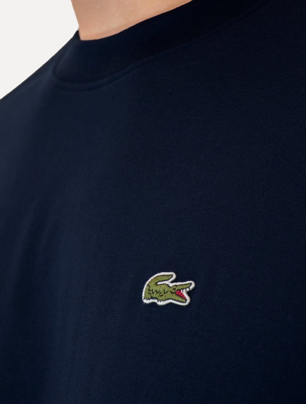 Camiseta Lacoste Masculina Classic Basic Cotton Azul Marinho