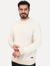 Suéter John John Masculino Regular Fit Tricot Smooth Areia