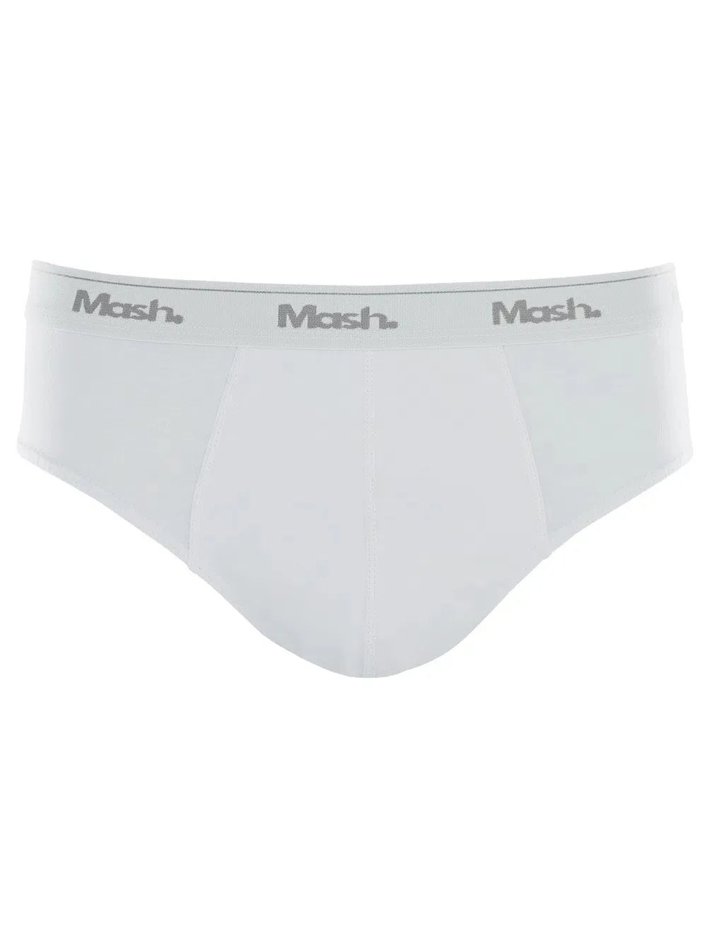 Cueca Mash Slip Cotton Basic Branca/ Preta/ Grafite Pack 3UN