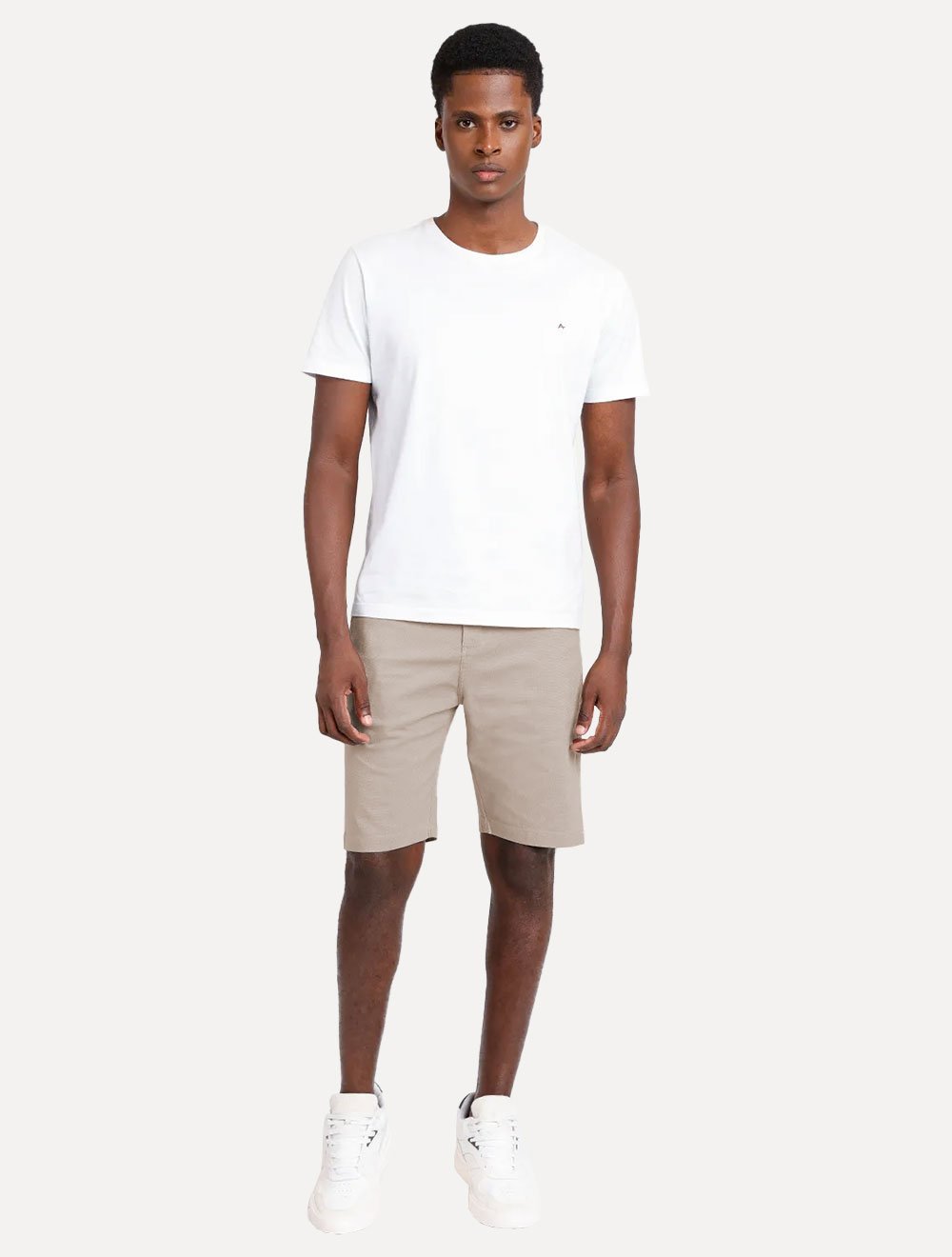 Bermuda Aramis Masculina Chino Cotton Sarja Areia