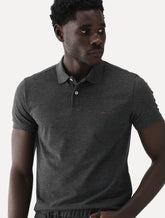 Polo Aramis Masculina Basic Piquet Grafite Mescla