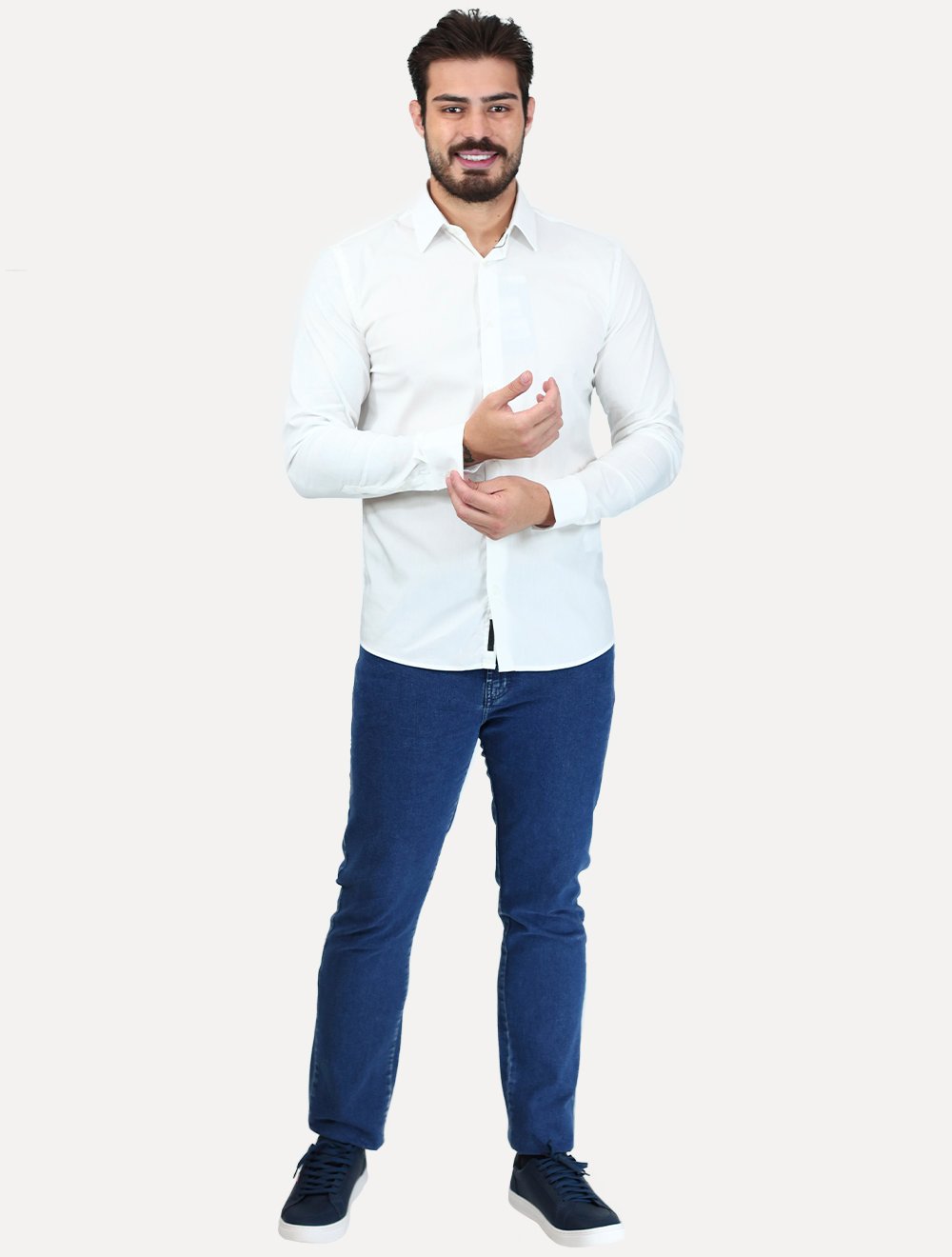 Camisa King & Joe Travel Pack Tech Poliflex Branca
