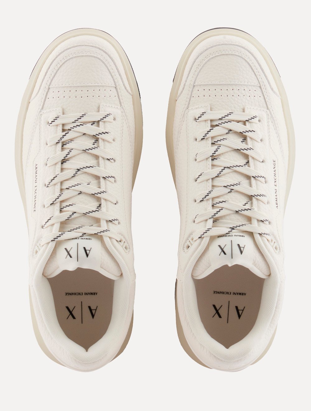 Tênis Armani Exchange Masculino Sneaker Casual Texturizado Branco