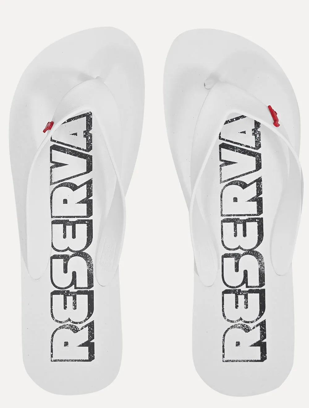 Chinelo Reserva Masculino Retrô Logo Branco