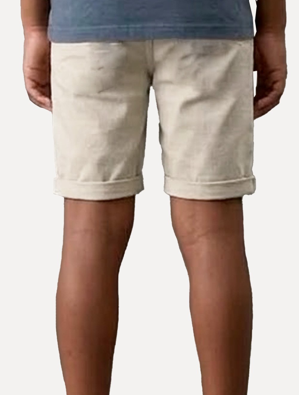 Bermuda Calvin Klein Jeans Infantil Slim Color Chino Cáqui Claro