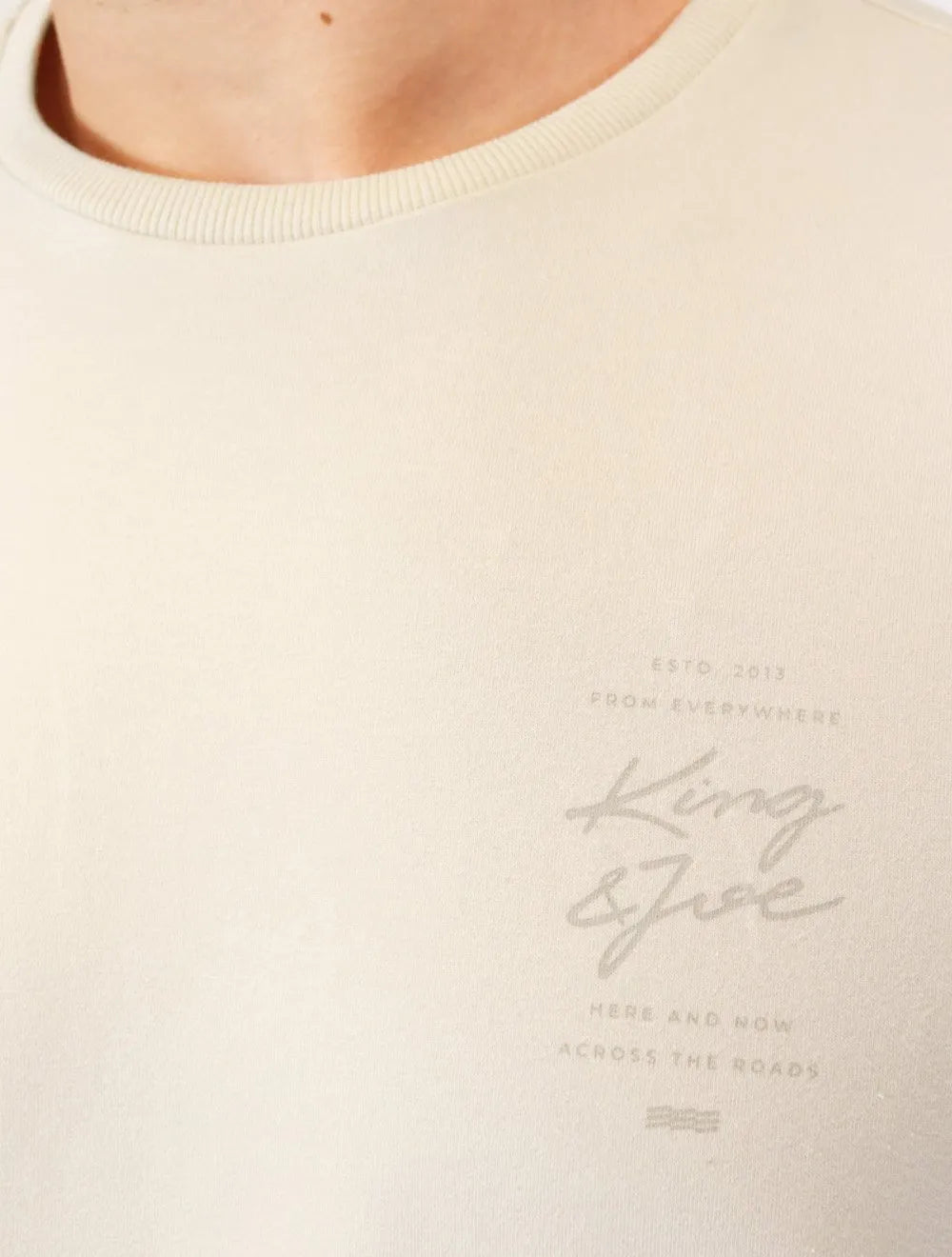 Camiseta King & Joe Masculina Flex Across The Road Areia