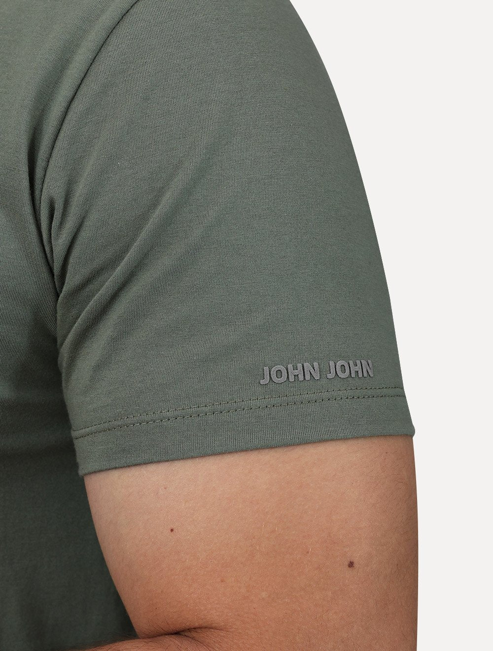 Camiseta John John Masculina Slim Fit Simple Verde Claro