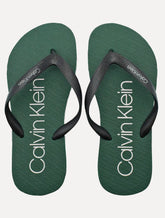 Chinelo Calvin Klein Jeans Swin Contrast Logo Re Issue Verde