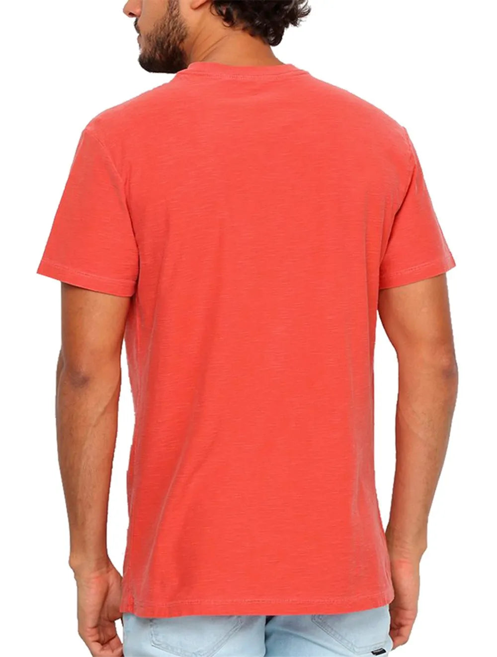 Camiseta Reserva Masculina Flamê Stone Vermelha Coral