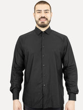 Camisa Dudalina Masculina Comfort Superfine Cotton Dark Logo Lisa Preta