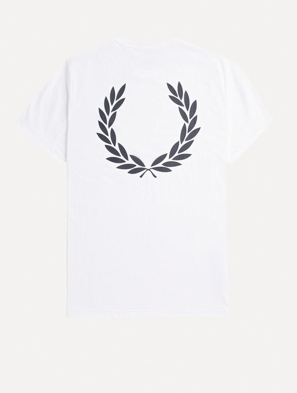 Camiseta Fred Perry Masculina Regular Back Graphic Laurel Branca