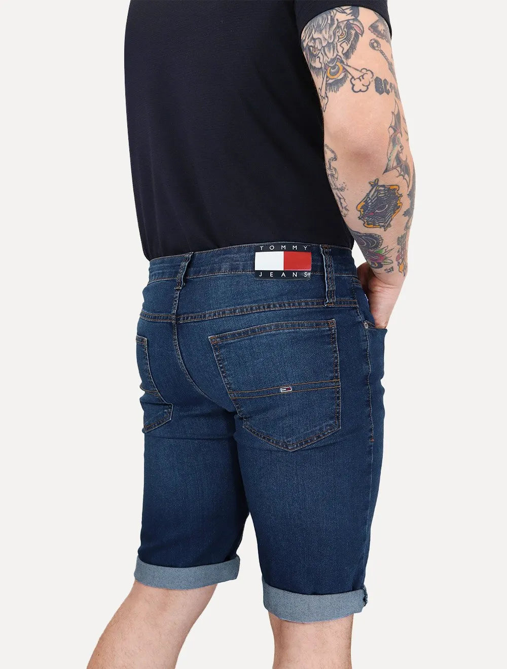 Bermuda Tommy Hilfiger Jeans Masculina Ronnie Azul