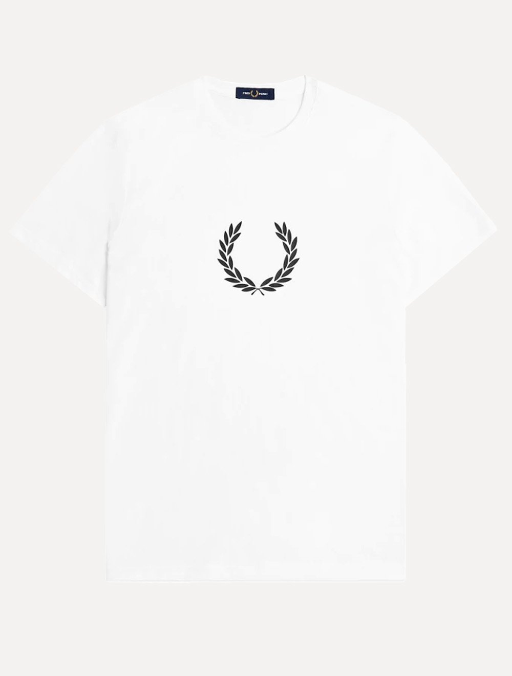 Camiseta Fred Perry Masculina Regular Laurel Wreath Graphic Branca