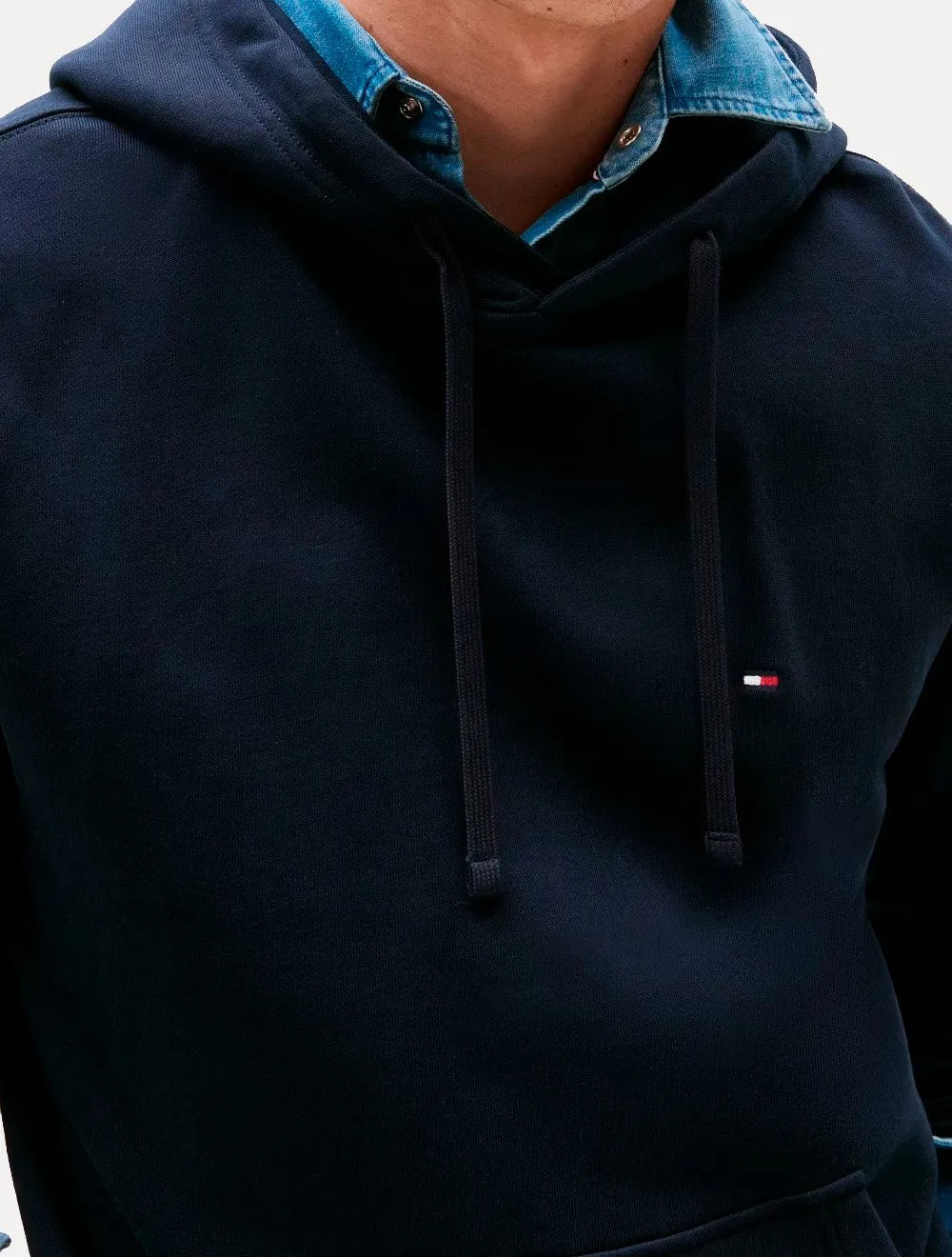 Moletom Tommy Hilfiger Masculino Essential Terry Hoody Azul Marinho