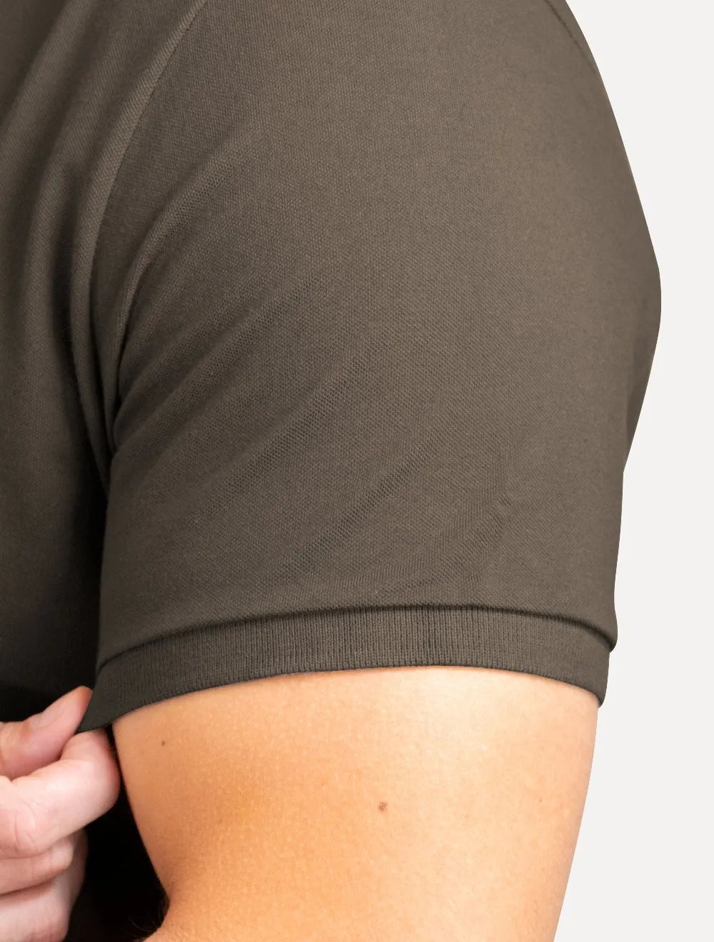 Polo Ellus Masculina Piquet Classic Easa Marrom Escuro