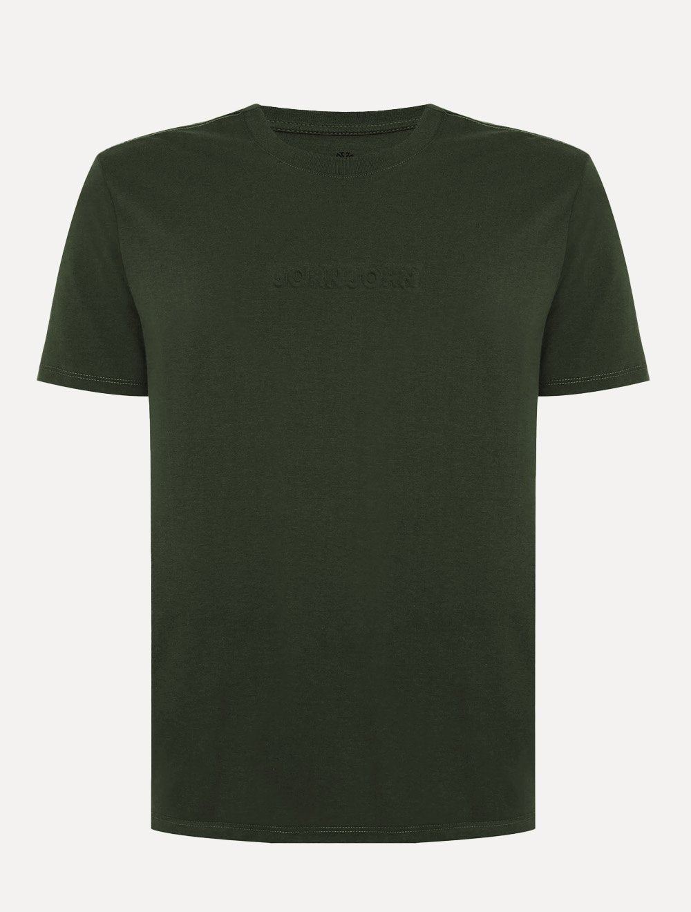 Camiseta John John Masculina Regular Embossed Verde Militar