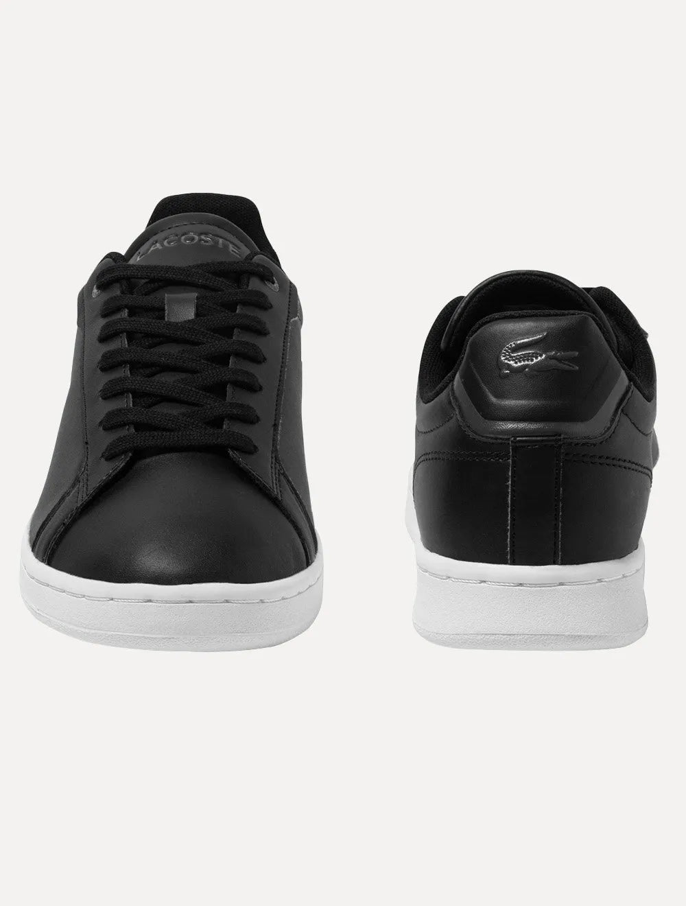 Tênis Lacoste Masculino Couro Carnaby Pro Leather Blk/Wht Preto