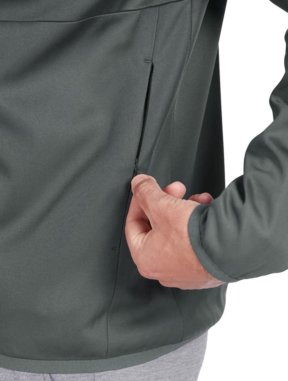 Jaqueta Aramis Masculina Nylon Hoodie Liquid Repeller Chumbo