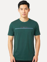 Camiseta John John Masculina Regular Fit Simple Lines Verde Escuro