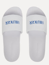 Chinelo Tommy Hilfiger Print Tumble Pool Slide Branco