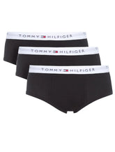Cueca Tommy Hilfiger Cotton Stretch Brief Preta Pack 3UN