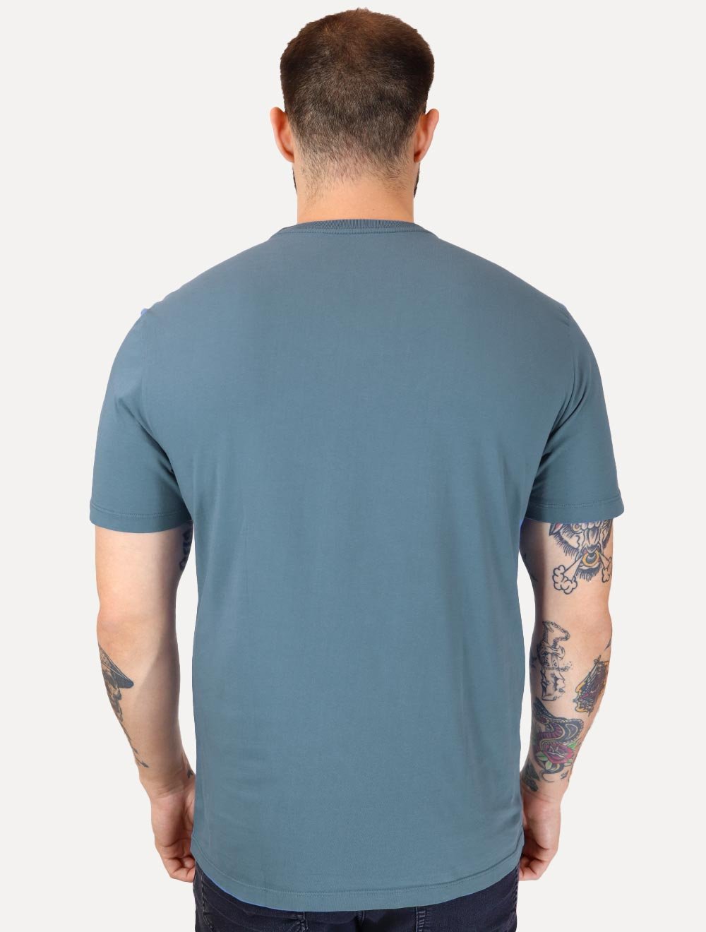 Camiseta Von der Volke Masculina Origineel Lettering Azul
