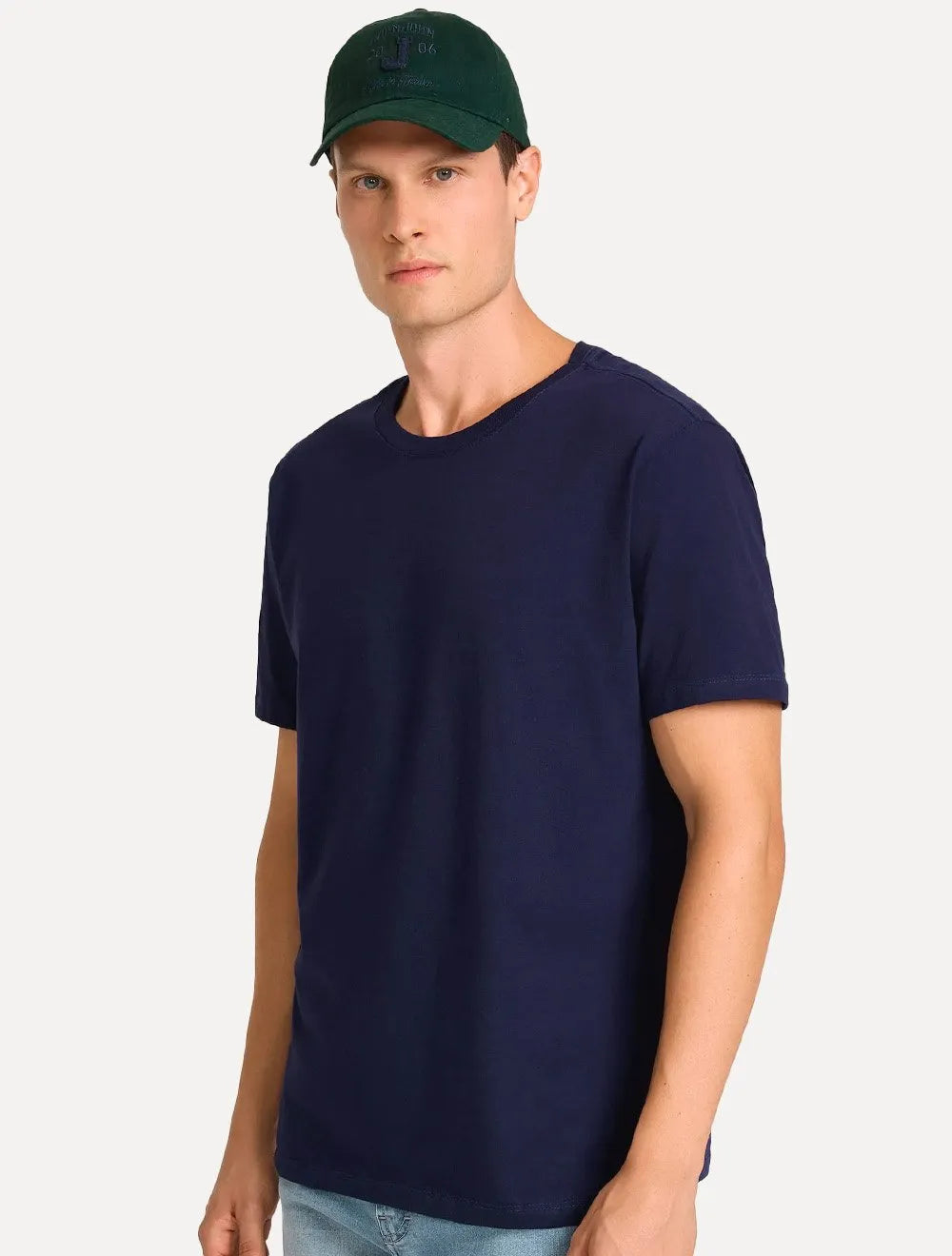 Camiseta John John Masculina Regular Fit Basic Lisa Azul Marinho