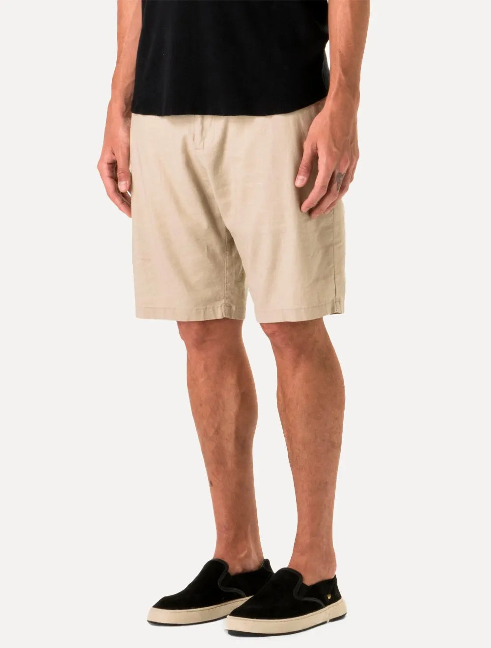 Bermuda Osklen Masculina Alfaiataria Basic Linen Areia Mescla