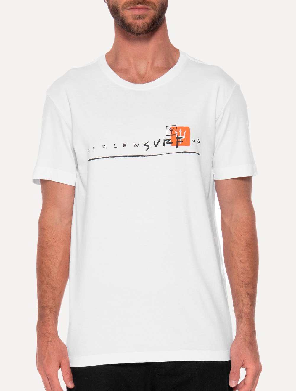 Camiseta Osklen Slim Stone Osklensurng Traco Branca