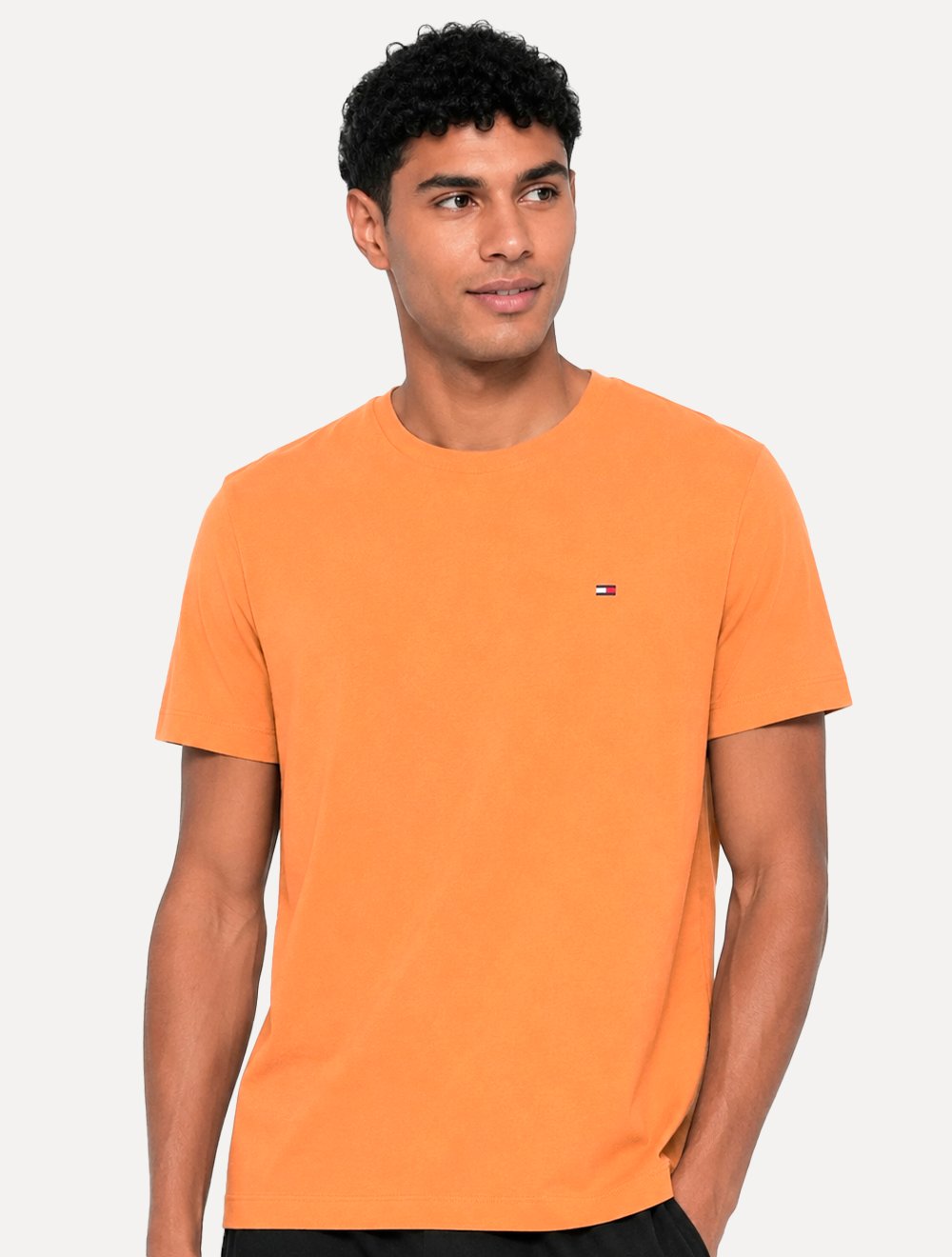 Camiseta Tommy Hilfiger Masculina Essential Cotton Laranja