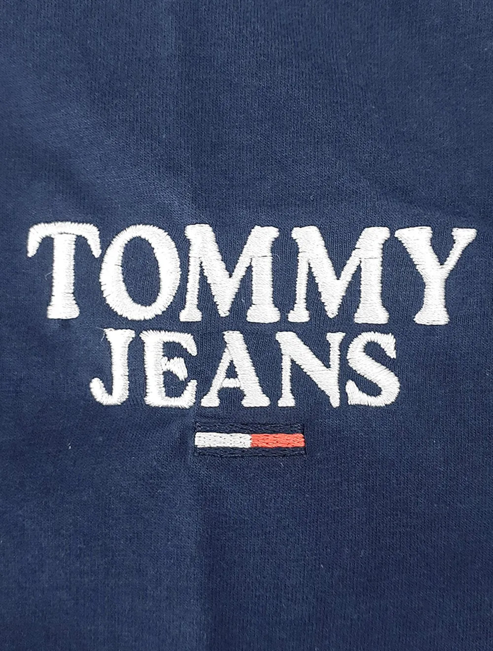 Polo Tommy Jeans Masculina Malha Regular Washed Jersey Azul Marinho