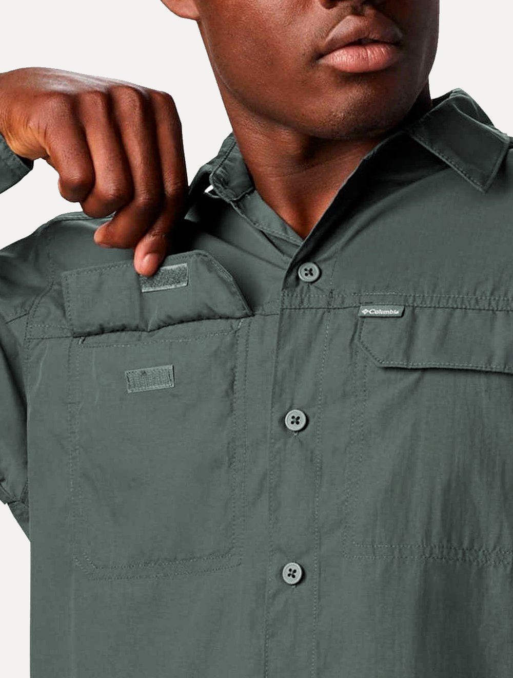 Camisa Columbia Masculina Silver Ridge Pockets Grafite