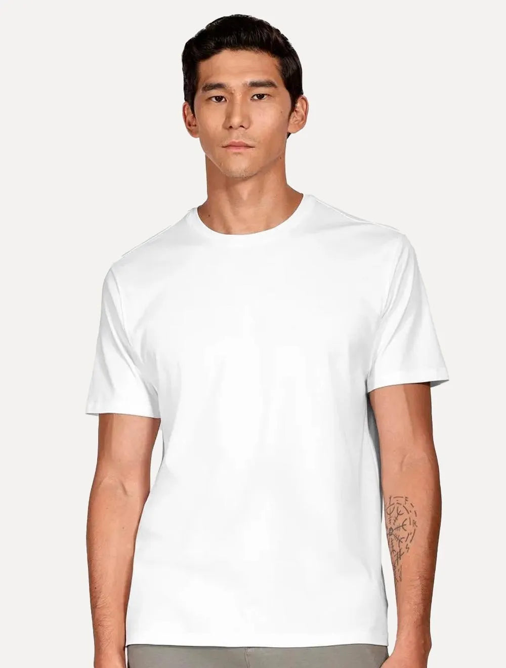 Camiseta Aramis Masculina Basic Lisa Mono Liquid Cotton Branca