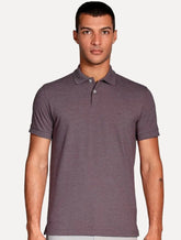 Polo Aramis Masculina Regular Basic Piquet Roxo Mescla
