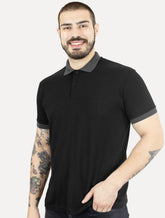 Polo Aramis Masculina Piquet Maquinetada Vegas Preto