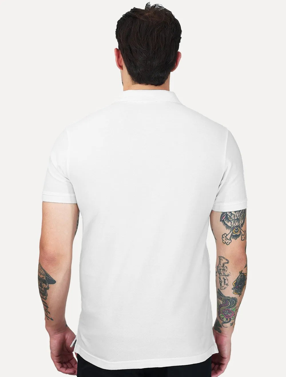 Polo Levis Housemark Standard Mono Logo Branca