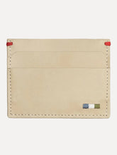 Carteira Reserva Masculina Porta-Cartão Couro Parma Off-White