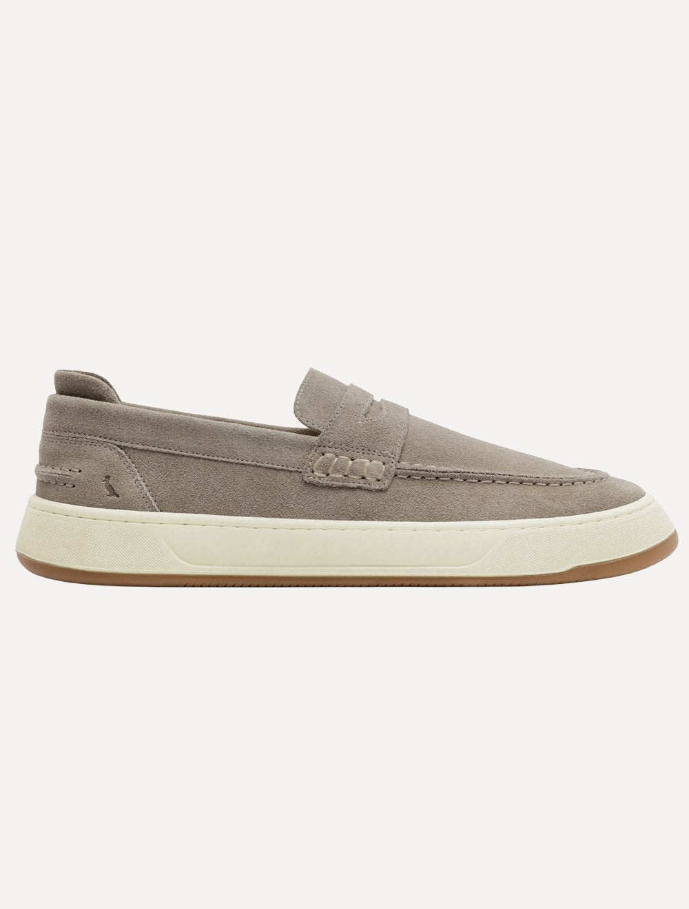 Tênis Reserva Masculino Couro Camurça Lavada Fendi Capri Cinza Claro