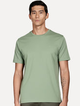 Camiseta Aramis Masculina Basic Lisa Mono Icon Verde Menta