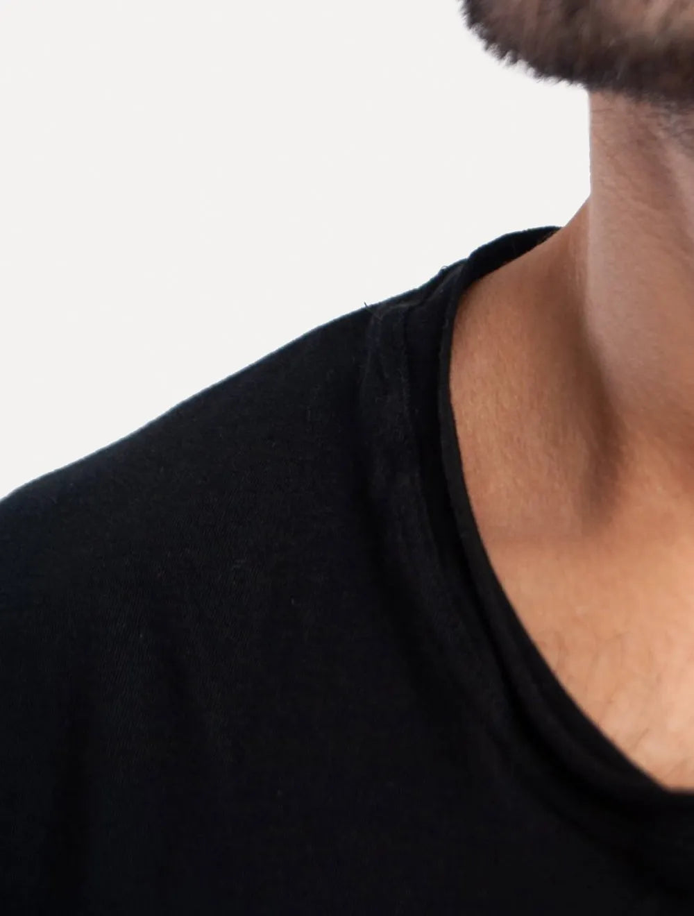 Camiseta King & Joe Masculina Slim Flex Lisa Preta