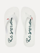 Chinelo Reserva Masculino Mar Script Branco