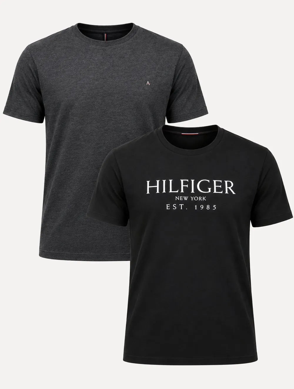 Kit Camisetas Aramis/Tommy Hilfiger | Grafite Mescla/Preta