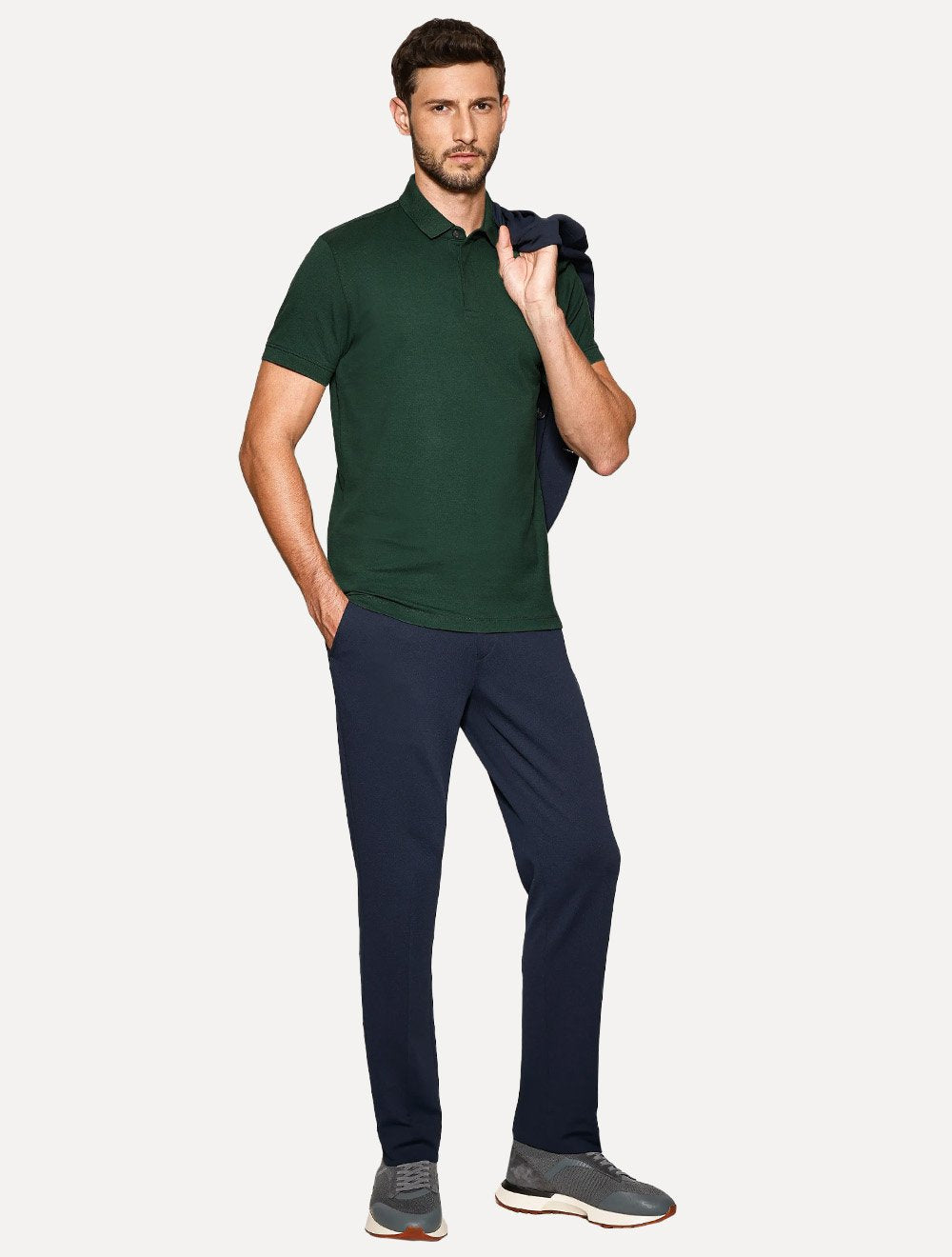 Polo Aramis Masculina Piquet Colorfix Mono Verde Militar
