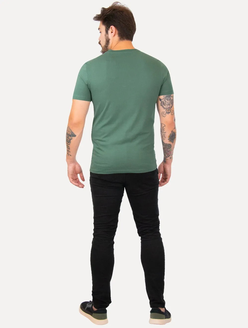 Camiseta Original Penguin Masculina Slim Estampa Silk Verde