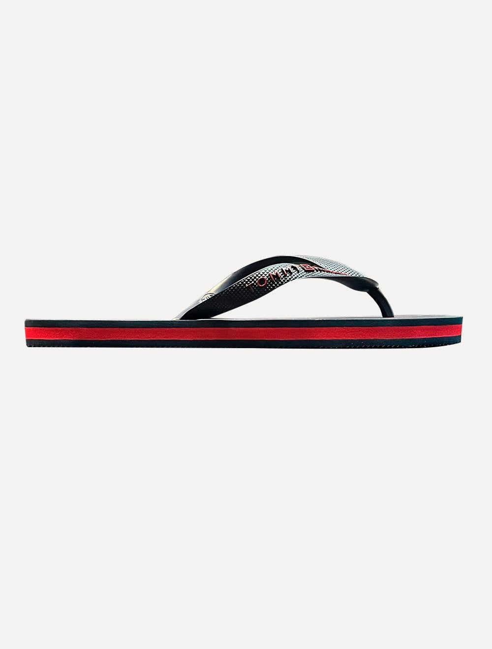 Chinelo Tommy Hilfiger Silk Logo Beach Rubber Azul Marinho/Vermelho